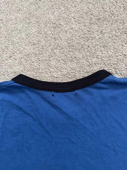 SS03 Comme Des Garcons Homme Plus Blue Argyle Ringer T Shirt