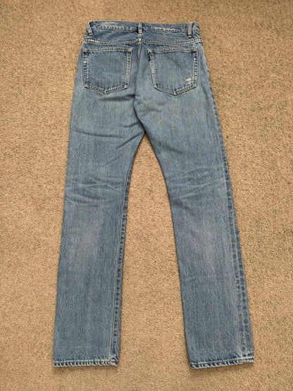 Kazuyuki Kumagai Attachment Selvedge Distressed Denim Jeans