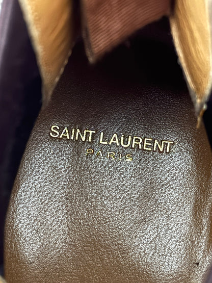 FW16 Saint Laurent by Hedi Slimane Beige Wyatt 30mm Chelsea Boots