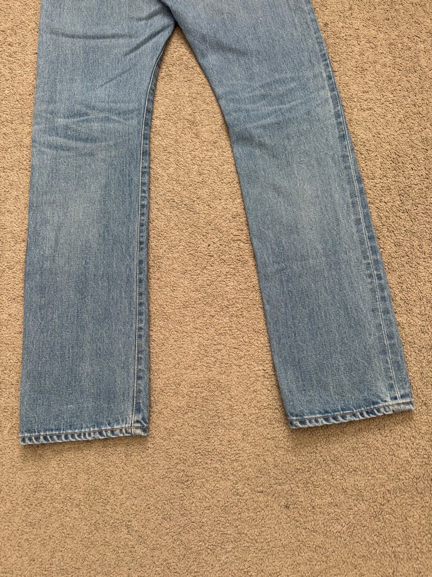Kazuyuki Kumagai Attachment Selvedge Distressed Denim Jeans