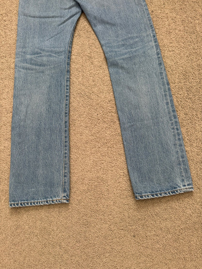 Kazuyuki Kumagai Attachment Selvedge Distressed Denim Jeans