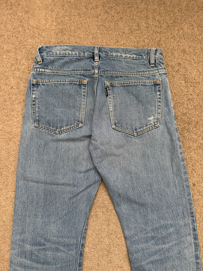 Kazuyuki Kumagai Attachment Selvedge Distressed Denim Jeans