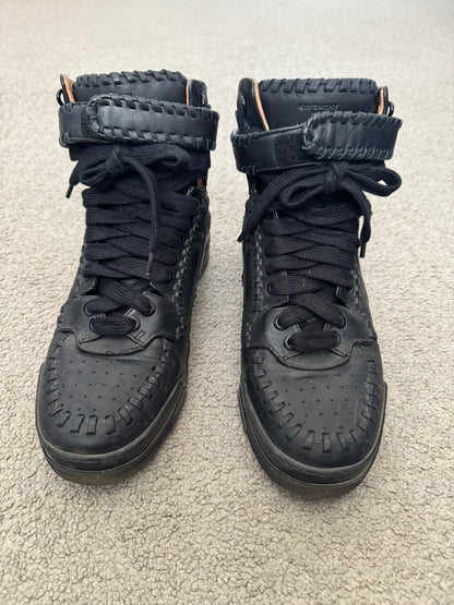FW14 Givenchy by Riccardo Tisci Tyson Braided Leather High Top Sneakers