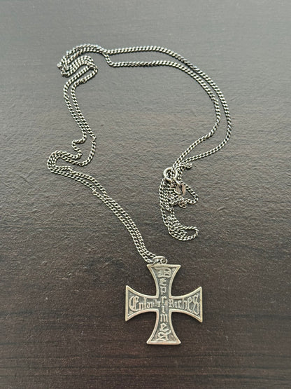 Enfants Riches Deprimes Sterling Silver Logo Cross Necklace