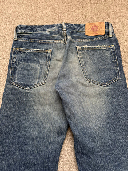 Hysteric Glamour Distressed Studded Flared Denim Jeans