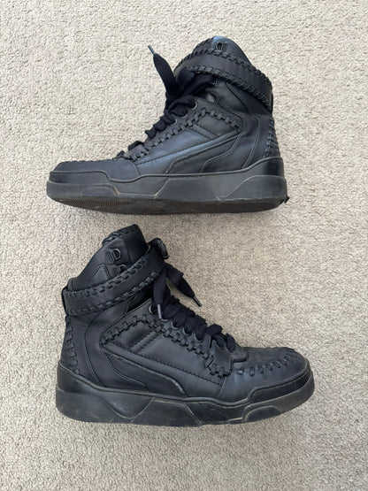 FW14 Givenchy by Riccardo Tisci Tyson Braided Leather High Top Sneakers