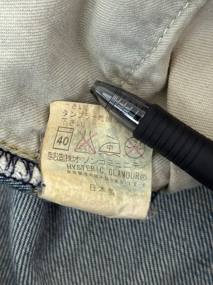 Hysteric Glamour Distressed Patch Studded Denim Jeans