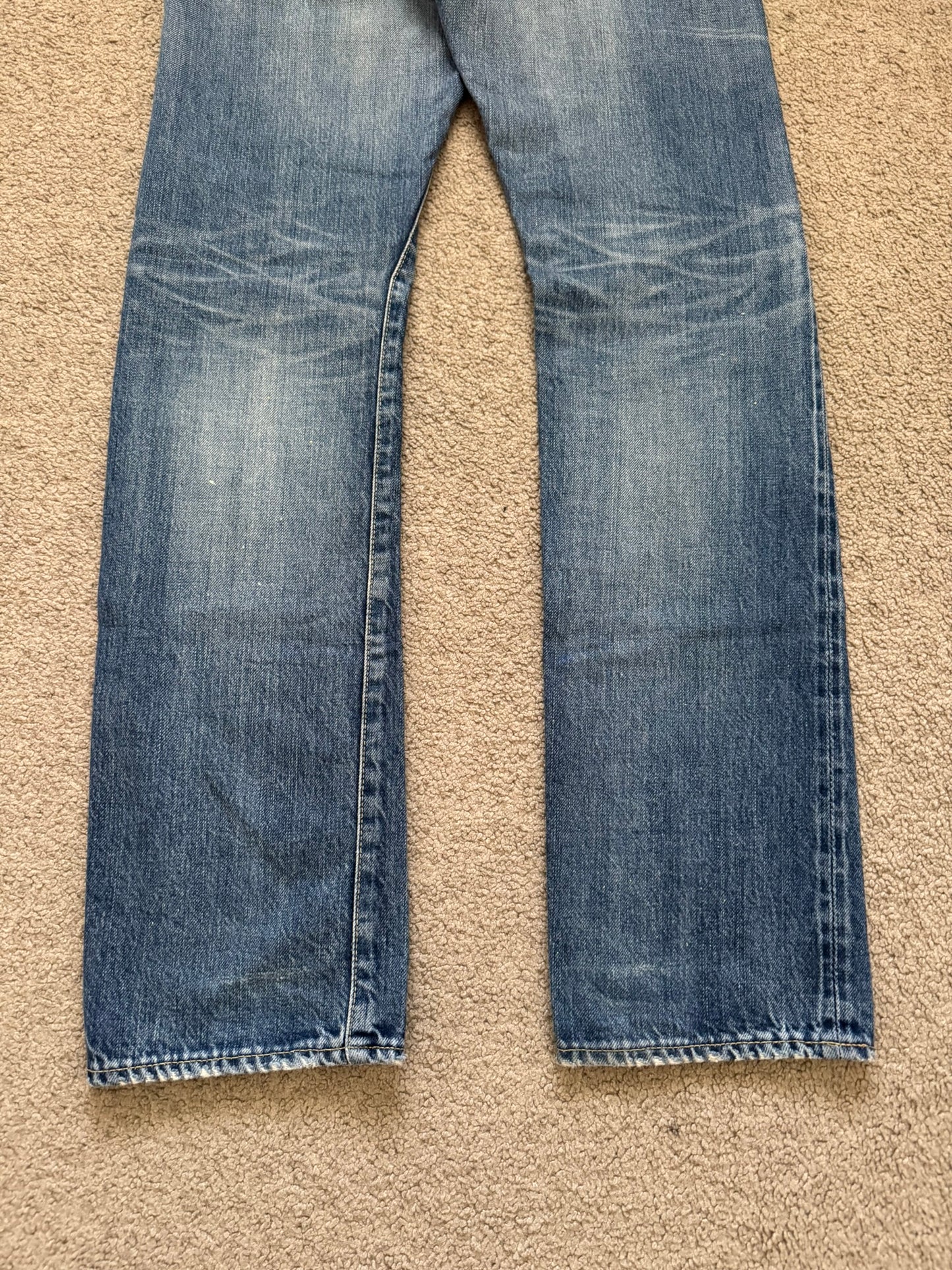 Hysteric Glamour Distressed Patch Studded Denim Jeans