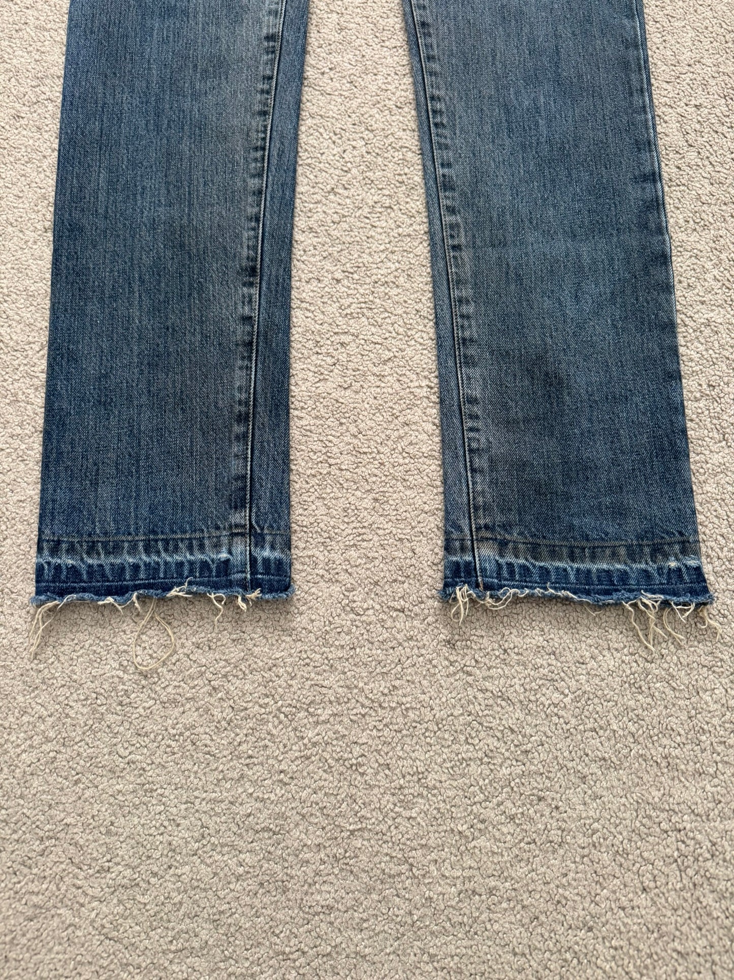 FW11 Rick Owens DRKSHDW "Limo" Dirty Blue Detroit Cut Denim Jean