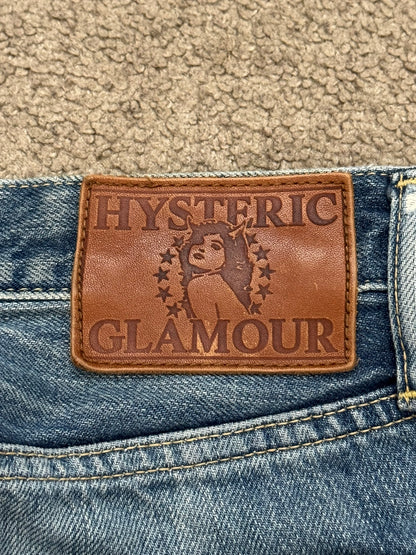 Hysteric Glamour Distressed Patch Studded Denim Jeans