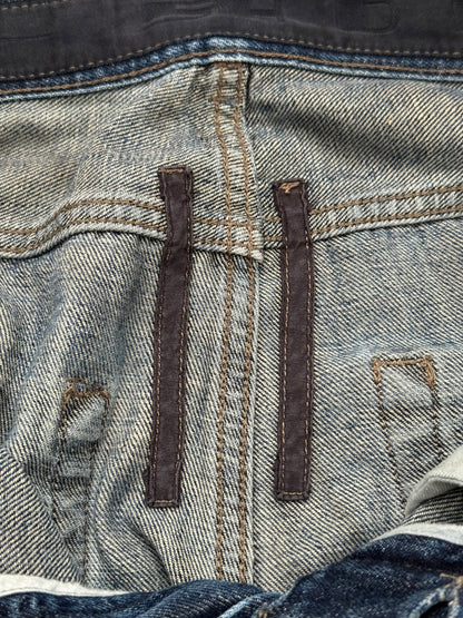 FW11 Rick Owens DRKSHDW "Limo" Dirty Blue Detroit Cut Denim Jean