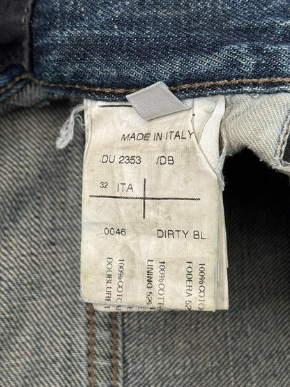 FW11 Rick Owens DRKSHDW "Limo" Dirty Blue Detroit Cut Denim Jean