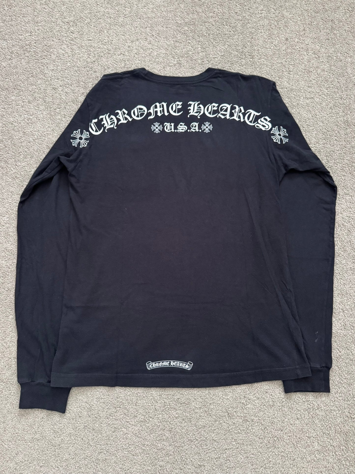 Chrome Hearts Back Script Logo Long Sleeve T Shirt