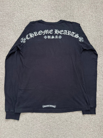 Chrome Hearts Back Script Logo Long Sleeve T Shirt