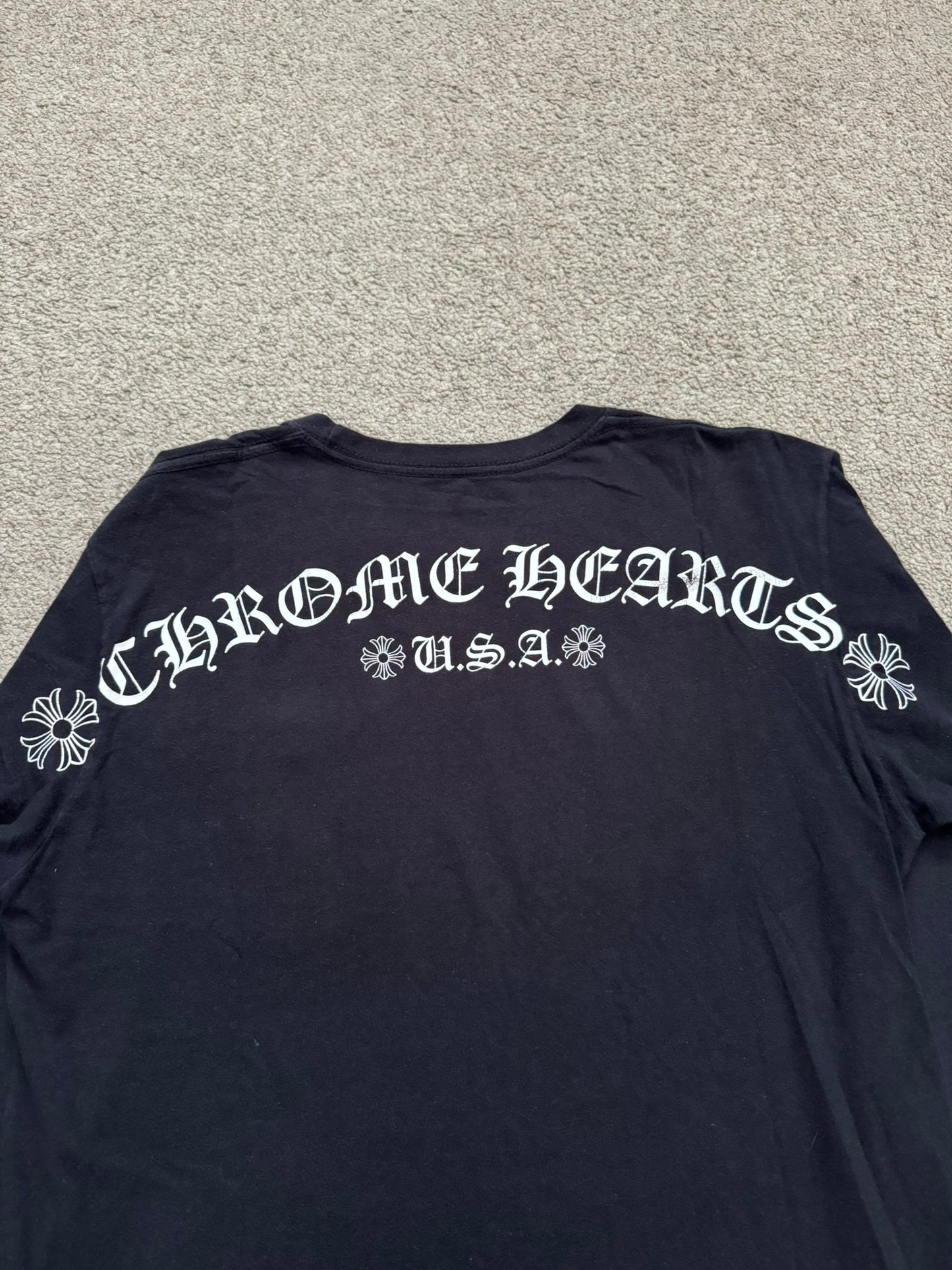 Chrome Hearts Back Script Logo Long Sleeve T Shirt