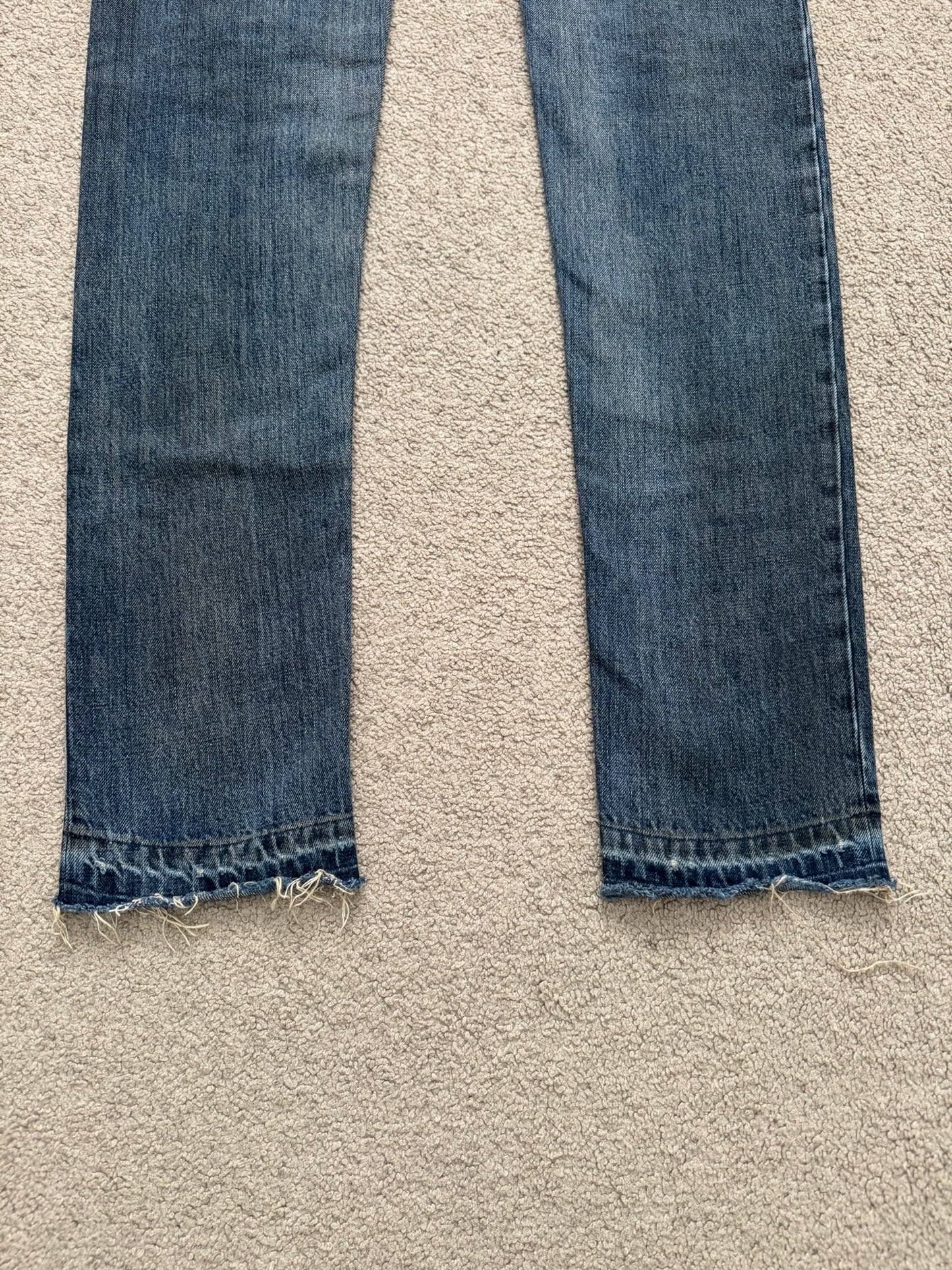 FW11 Rick Owens DRKSHDW "Limo" Dirty Blue Detroit Cut Denim Jean