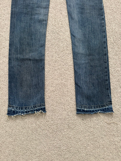 FW11 Rick Owens DRKSHDW "Limo" Dirty Blue Detroit Cut Denim Jean