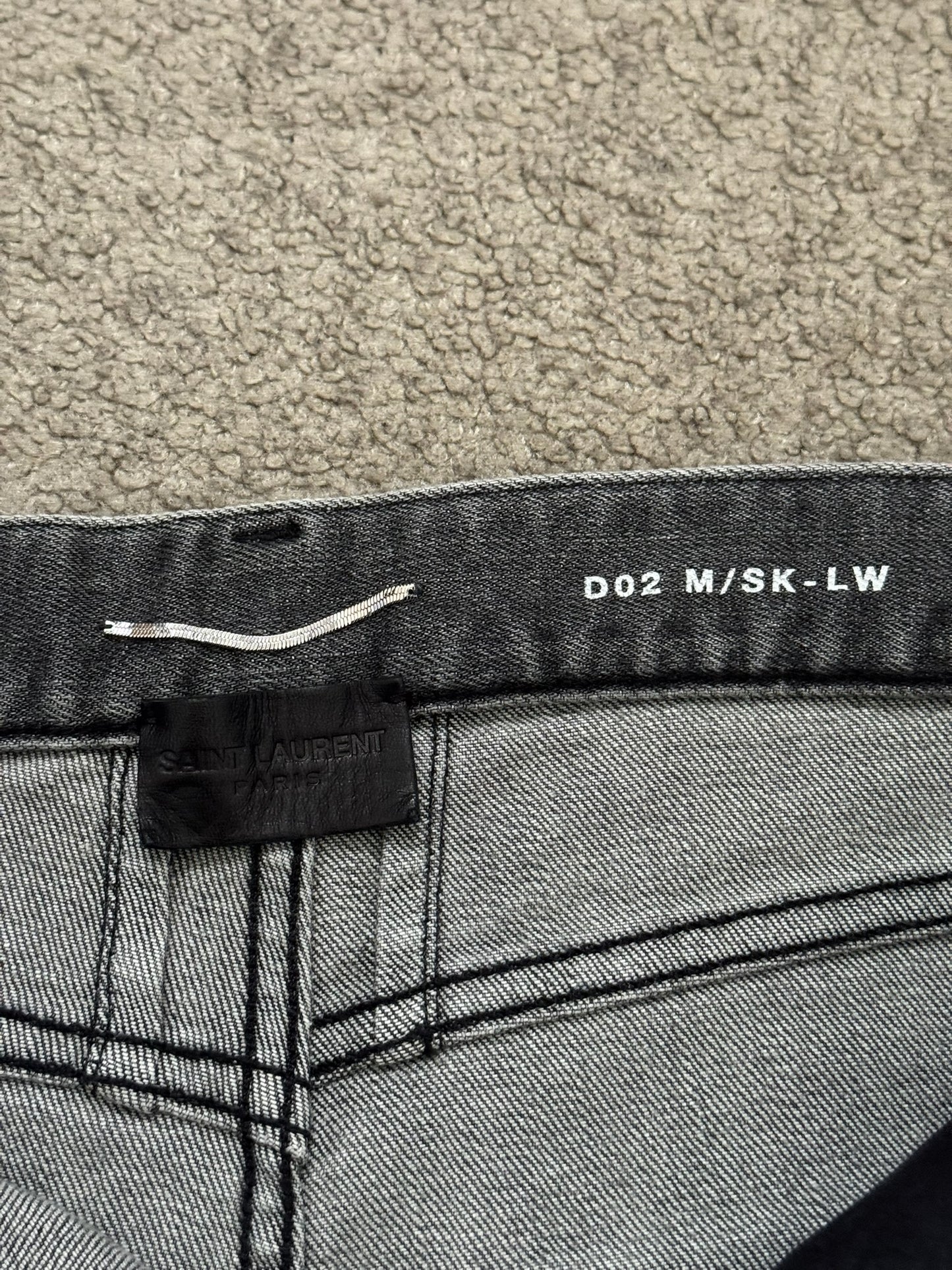 SS14 Saint Laurent by Hedi Slimane Washed D02 Denim Jeans