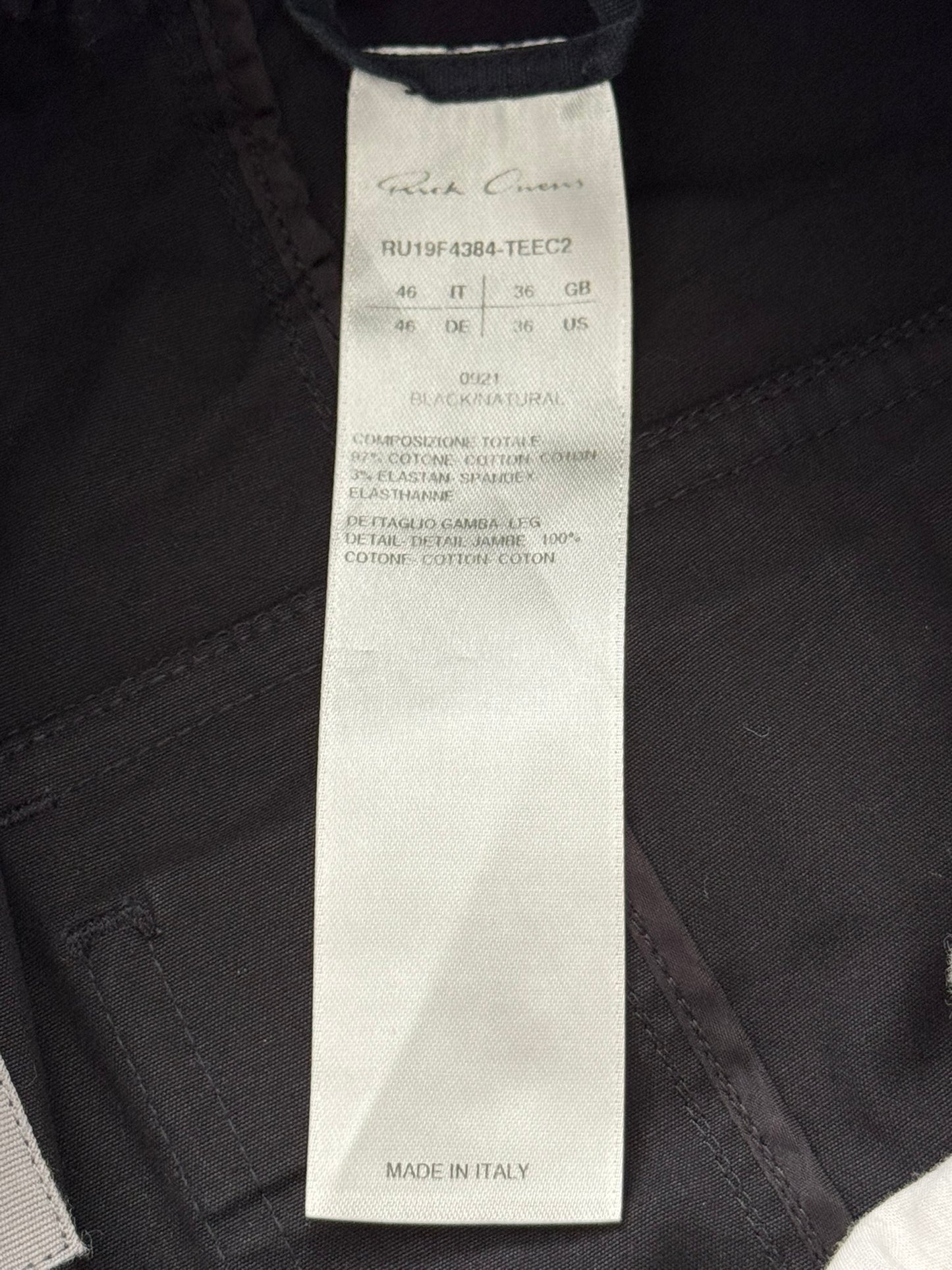 FW19 Rick Owens Mainline "Larry" D Ring Pods Shorts