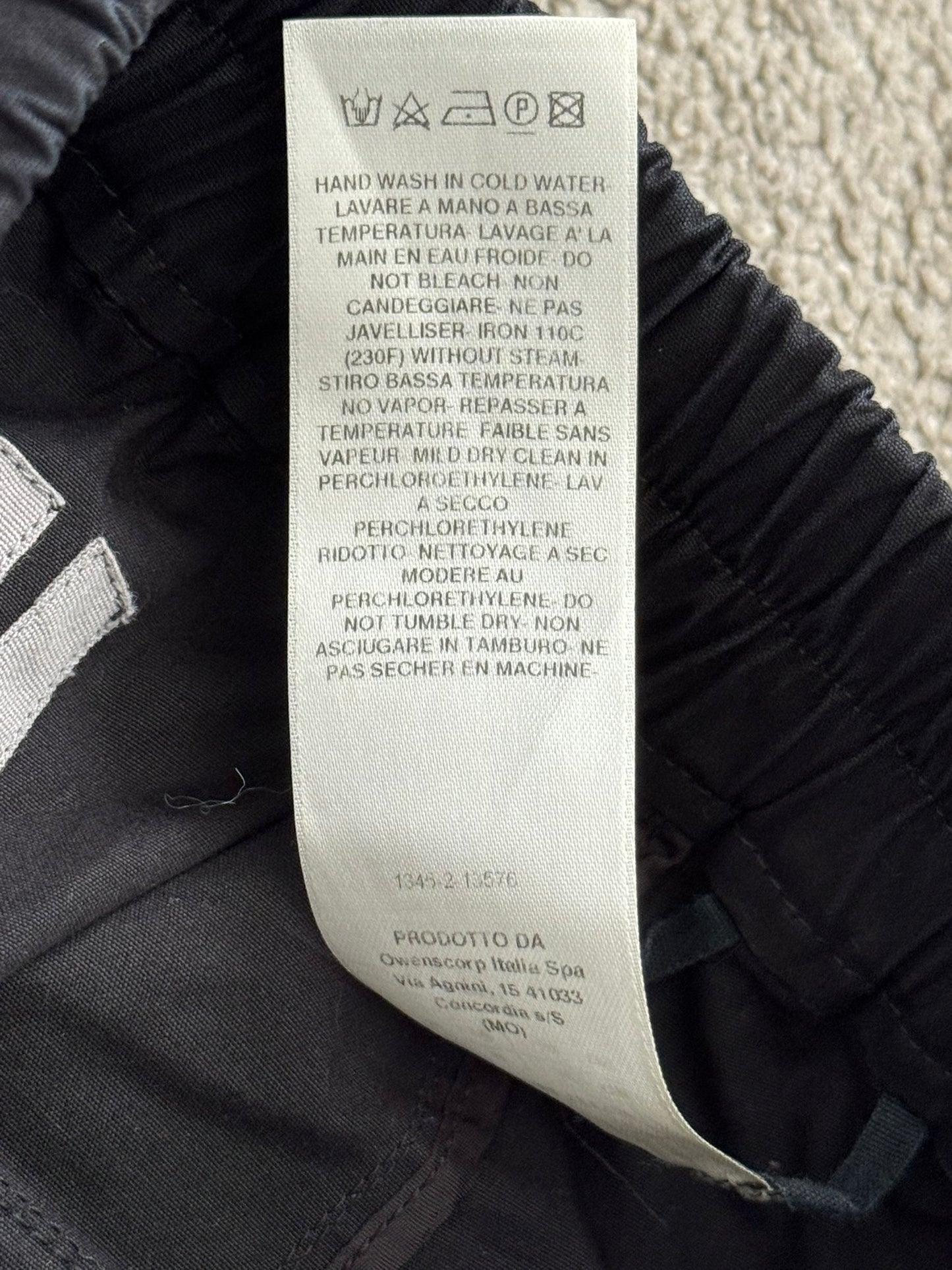 FW19 Rick Owens Mainline "Larry" D Ring Pods Shorts