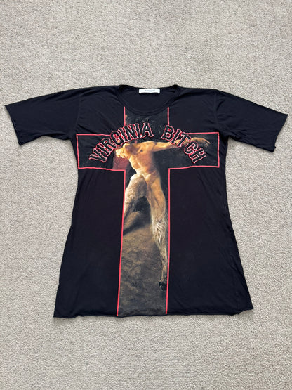 SS15 Givenchy by Riccardo Tisci "Virginia Bitch" Cross T Shirt