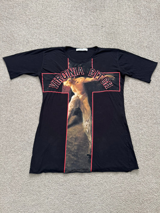 SS15 Givenchy by Riccardo Tisci "Virginia Bitch" Cross T Shirt