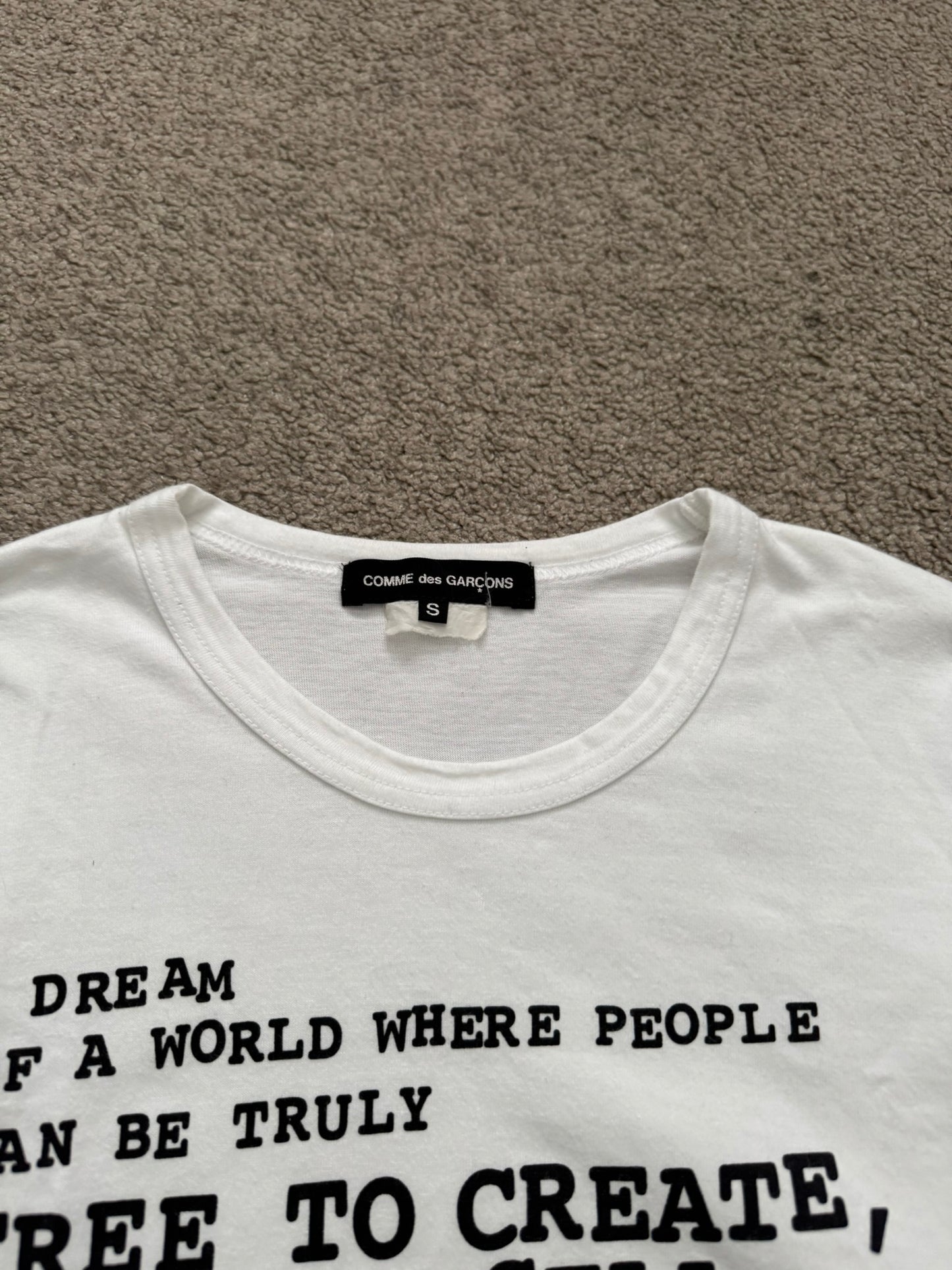 SS10 Comme Des Garcons Dream Of World Poem Long Sleeve Shirt