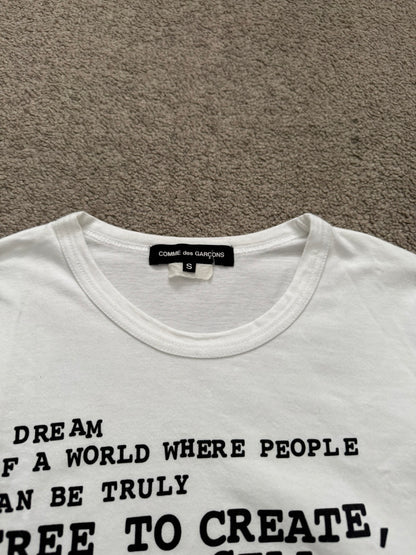 SS10 Comme Des Garcons Dream Of World Poem Long Sleeve Shirt