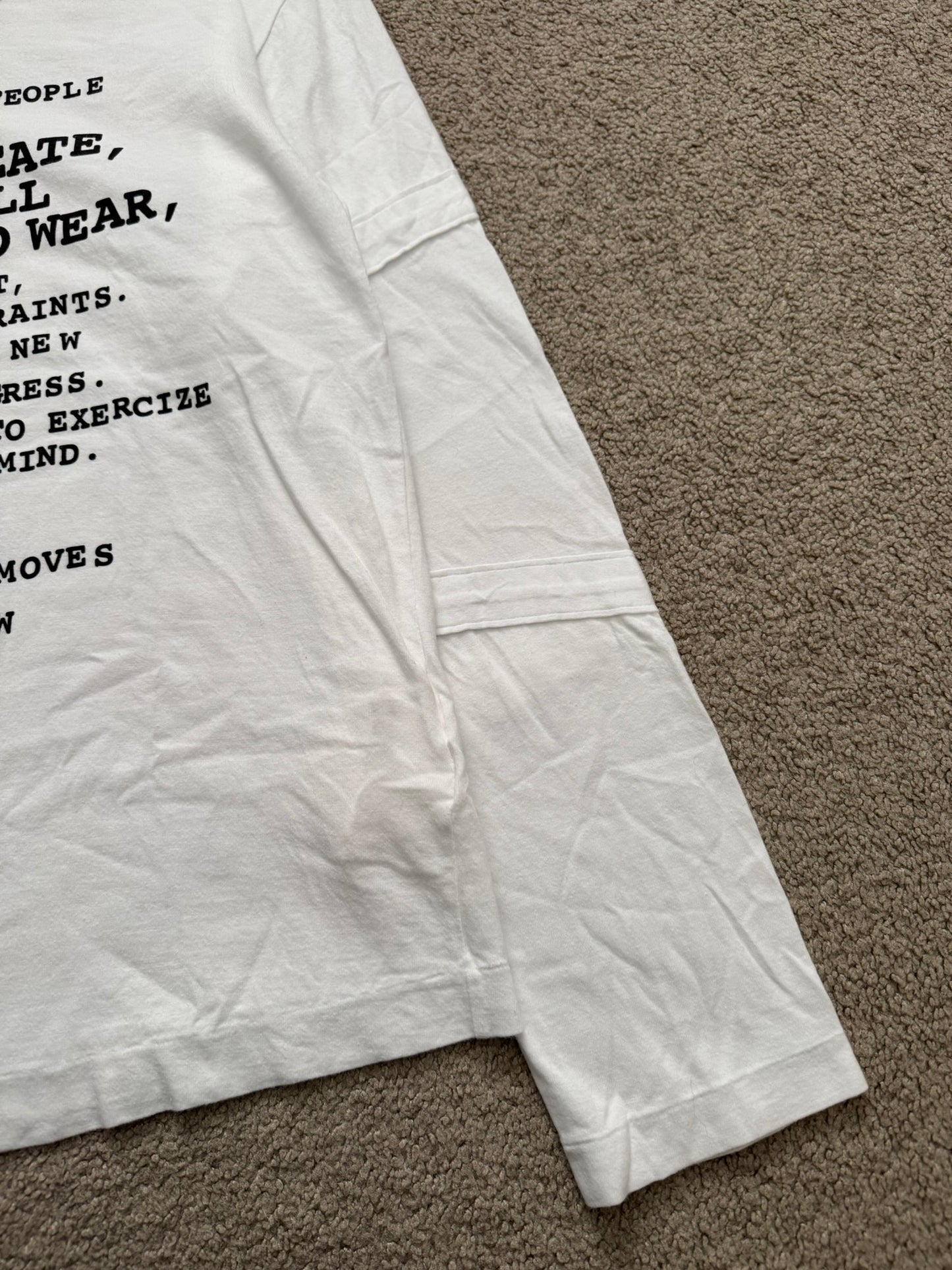 SS10 Comme Des Garcons Dream Of World Poem Long Sleeve Shirt