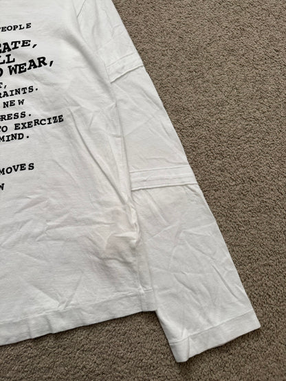 SS10 Comme Des Garcons Dream Of World Poem Long Sleeve Shirt