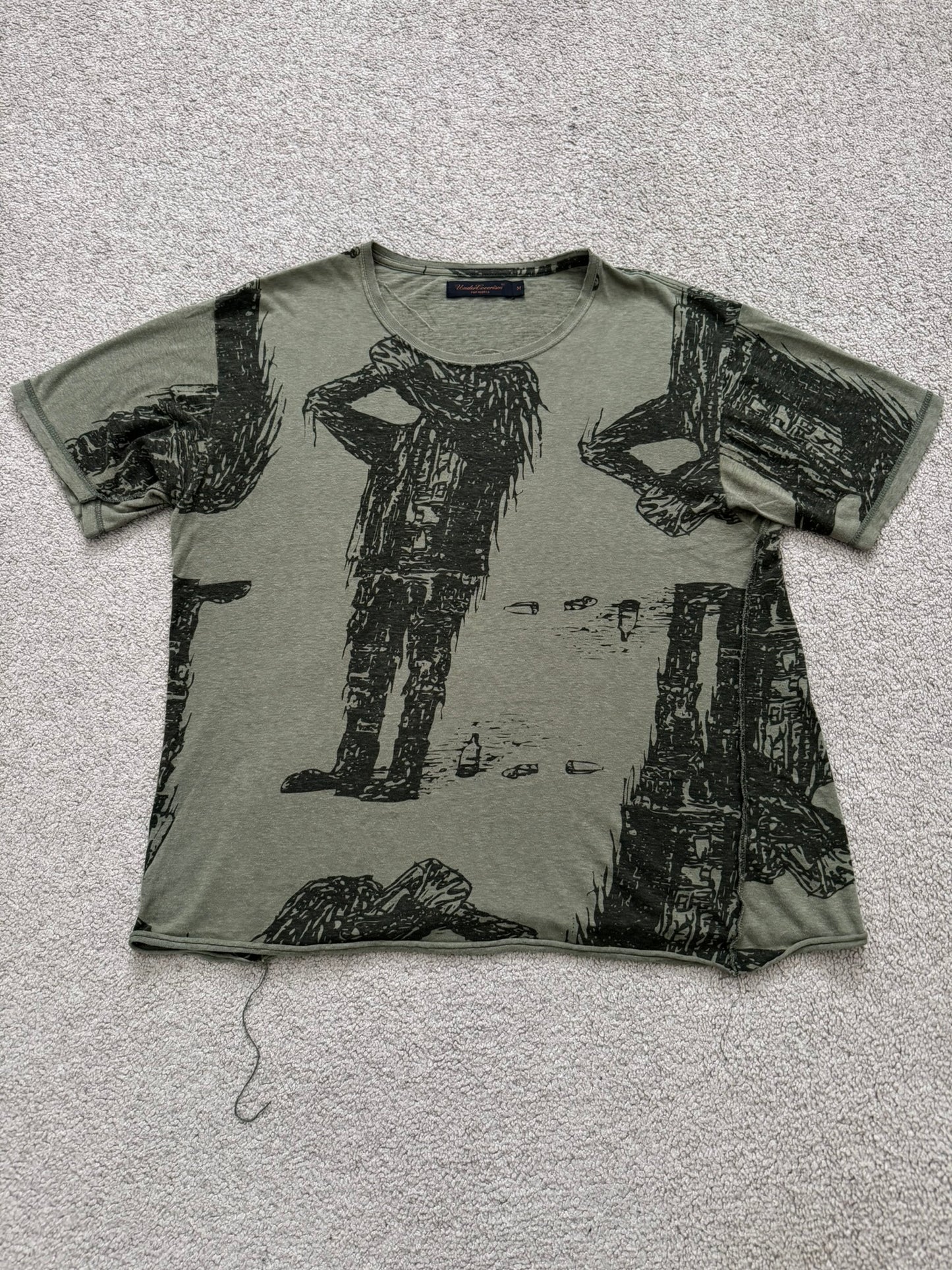 SS03 Undercover "Scab" Drunkard Print T Shirt