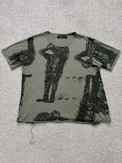 SS03 Undercover "Scab" Drunkard Print T Shirt