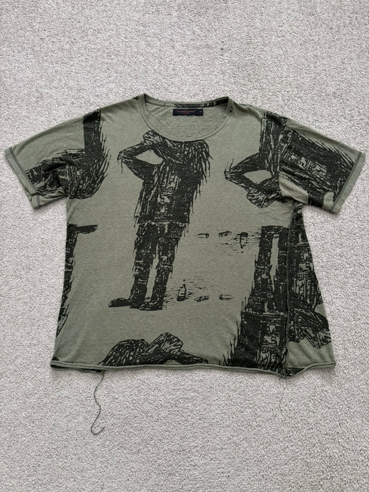 SS03 Undercover "Scab" Drunkard Print T Shirt