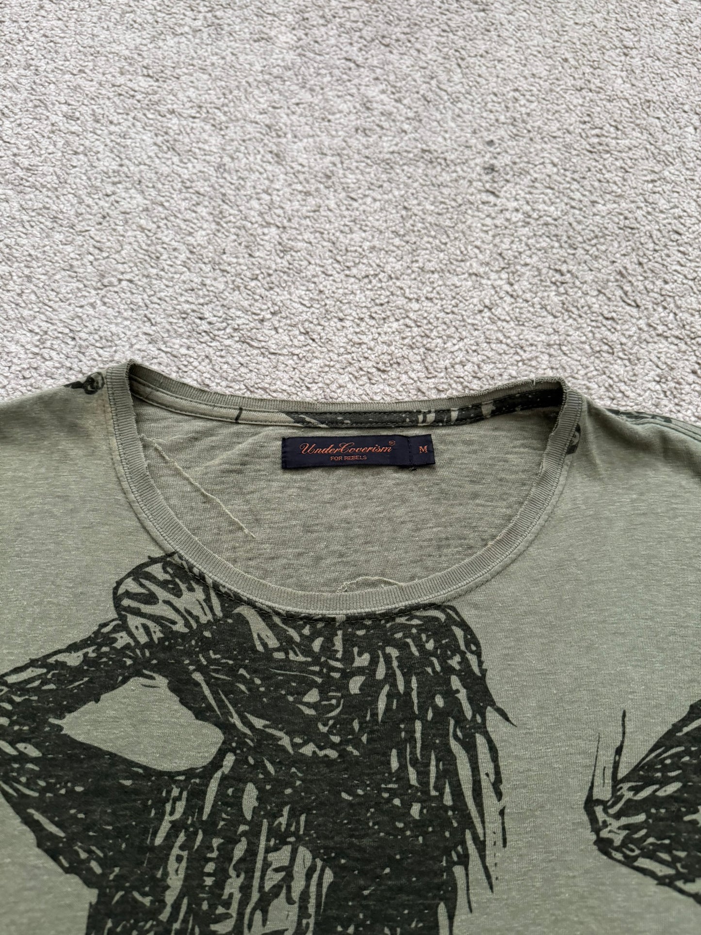 SS03 Undercover "Scab" Drunkard Print T Shirt