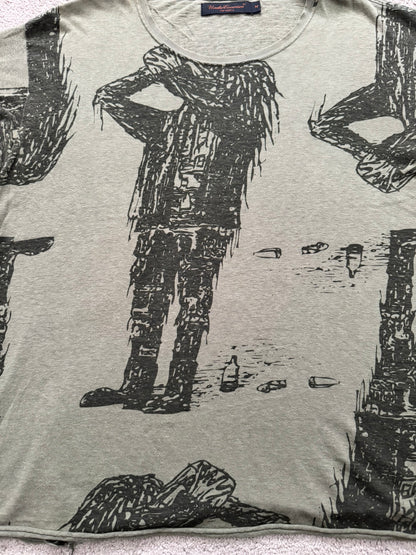 SS03 Undercover "Scab" Drunkard Print T Shirt