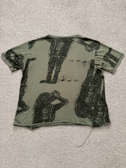 SS03 Undercover "Scab" Drunkard Print T Shirt