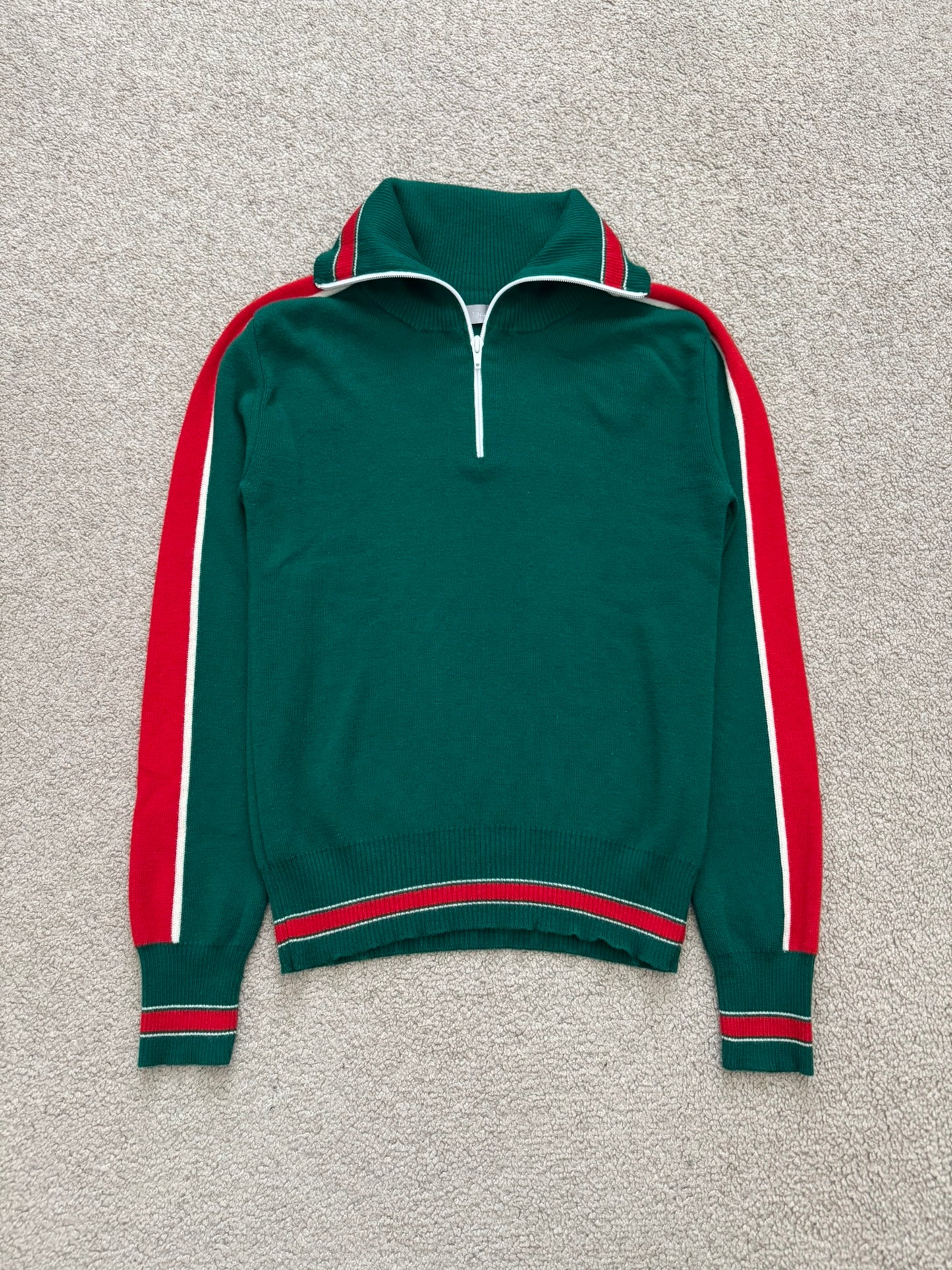 AW05 Dior Homme by Hedi Slimane Wool Quarter Zip Sweater