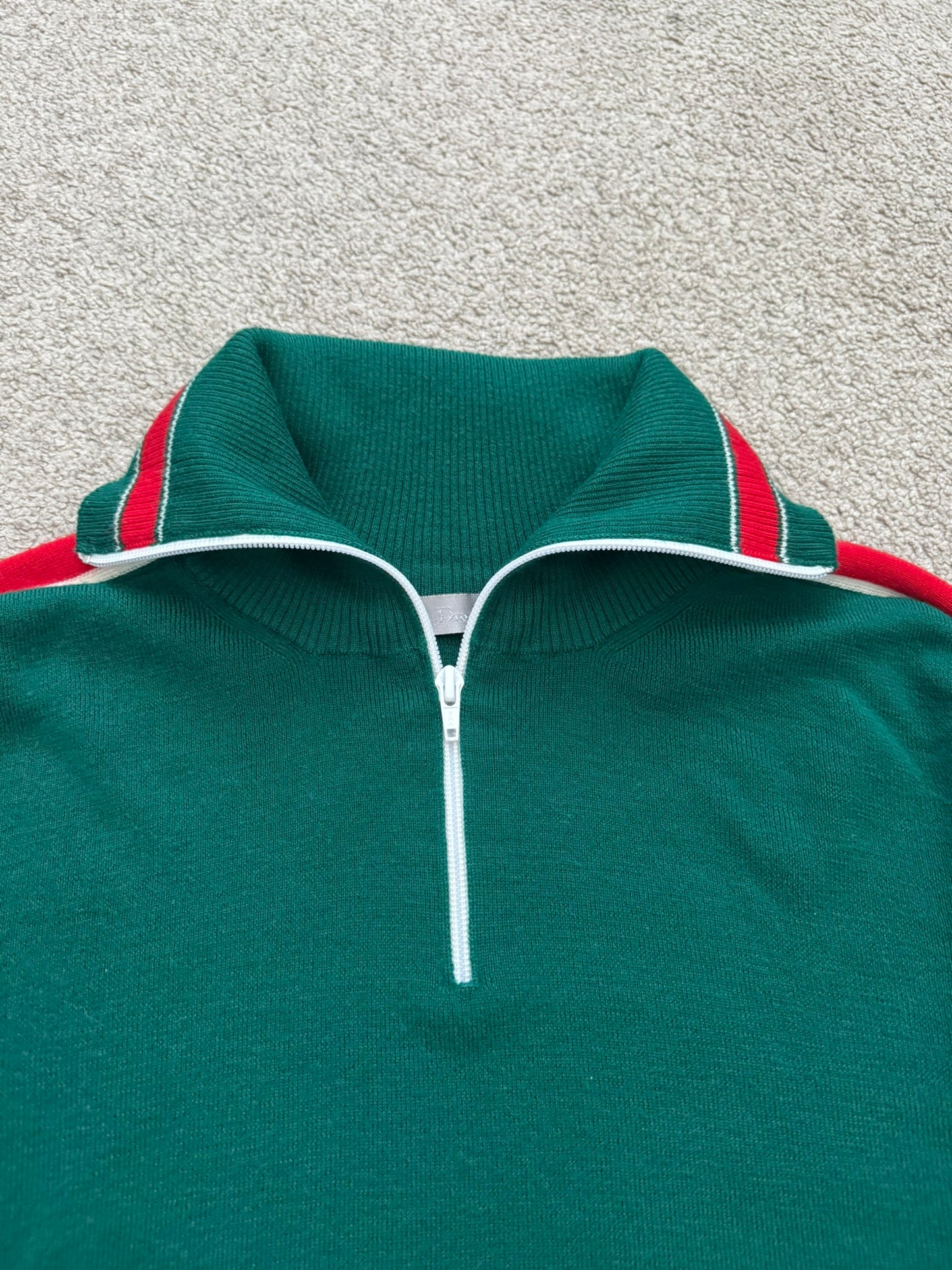 AW05 Dior Homme by Hedi Slimane Wool Quarter Zip Sweater