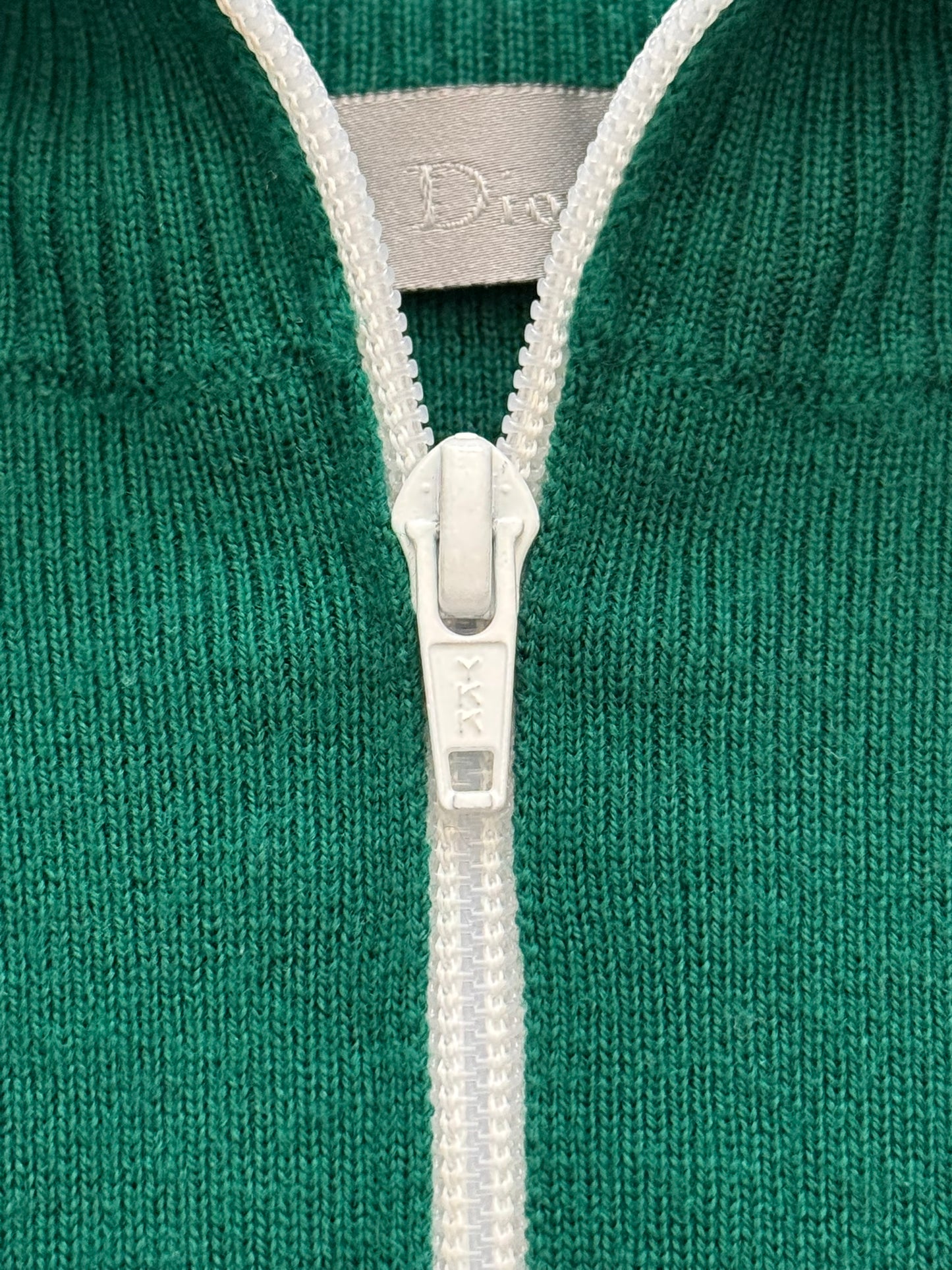 AW05 Dior Homme by Hedi Slimane Wool Quarter Zip Sweater