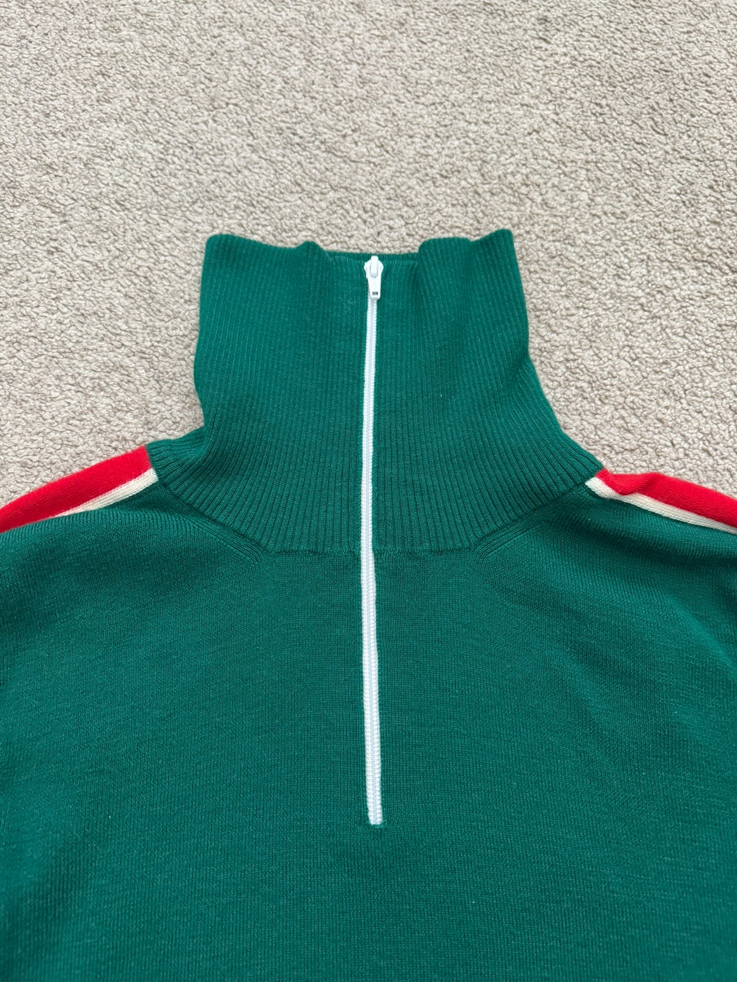 AW05 Dior Homme by Hedi Slimane Wool Quarter Zip Sweater
