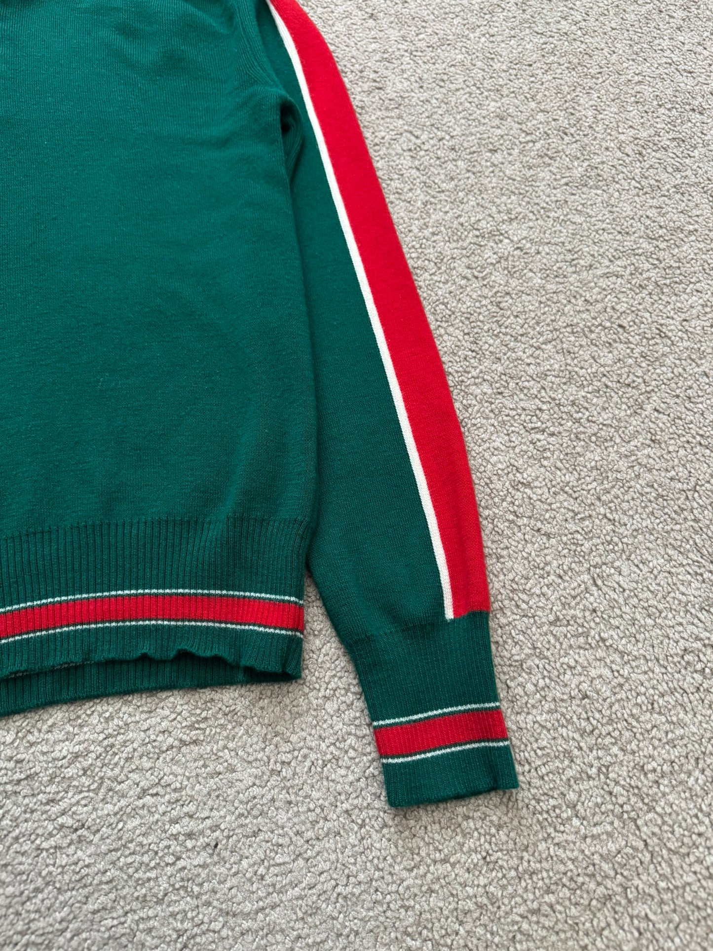 AW05 Dior Homme by Hedi Slimane Wool Quarter Zip Sweater