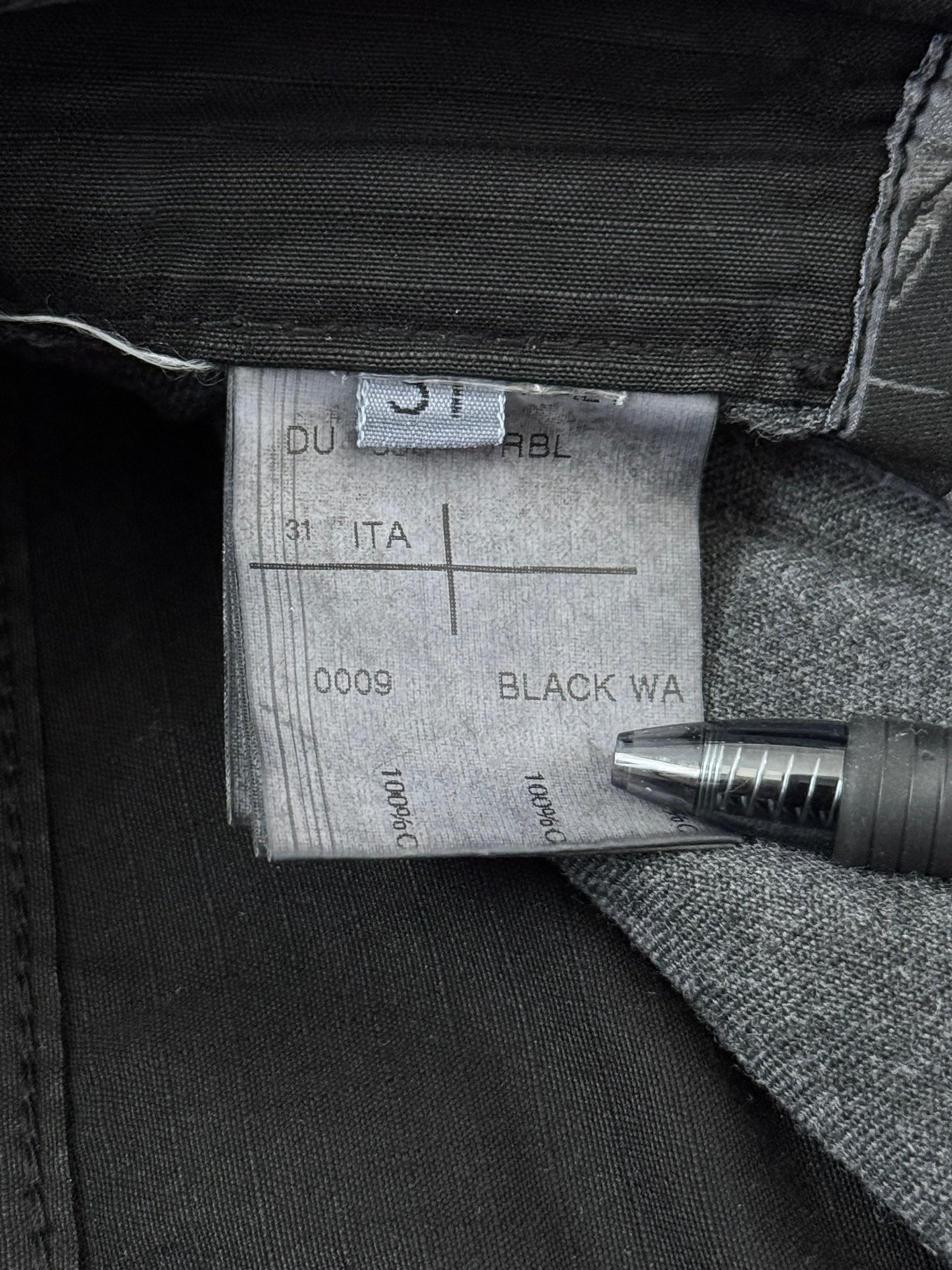 2010s Rick Owens DRKSHDW Black Waxed Ripstop Detroit Pants