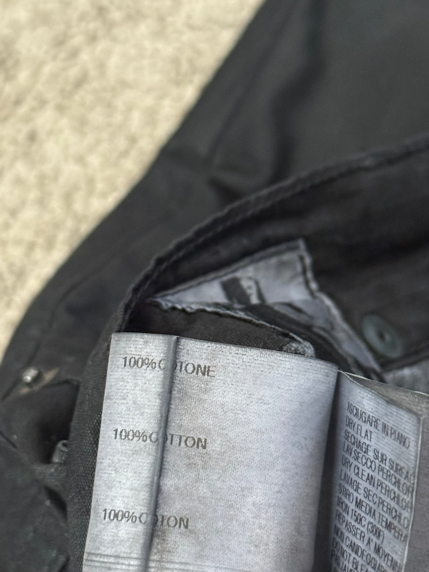 2010s Rick Owens DRKSHDW Black Waxed Ripstop Detroit Pants