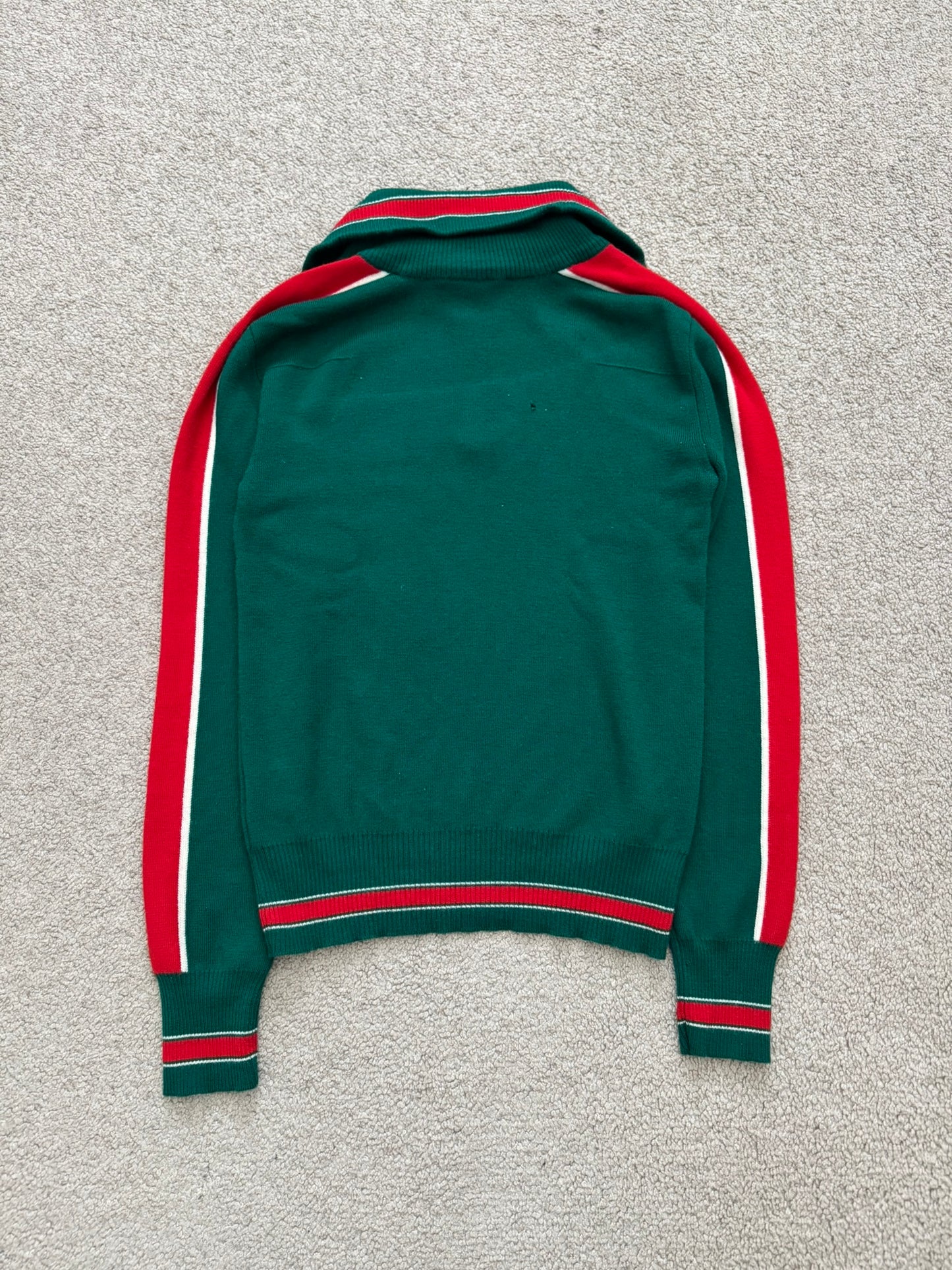 AW05 Dior Homme by Hedi Slimane Wool Quarter Zip Sweater