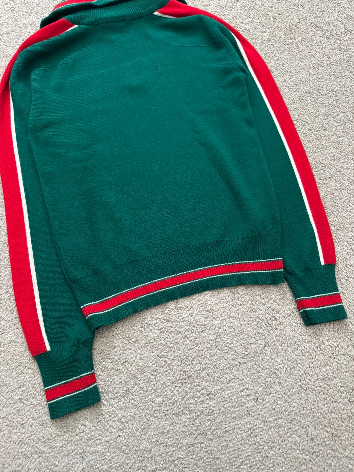 AW05 Dior Homme by Hedi Slimane Wool Quarter Zip Sweater