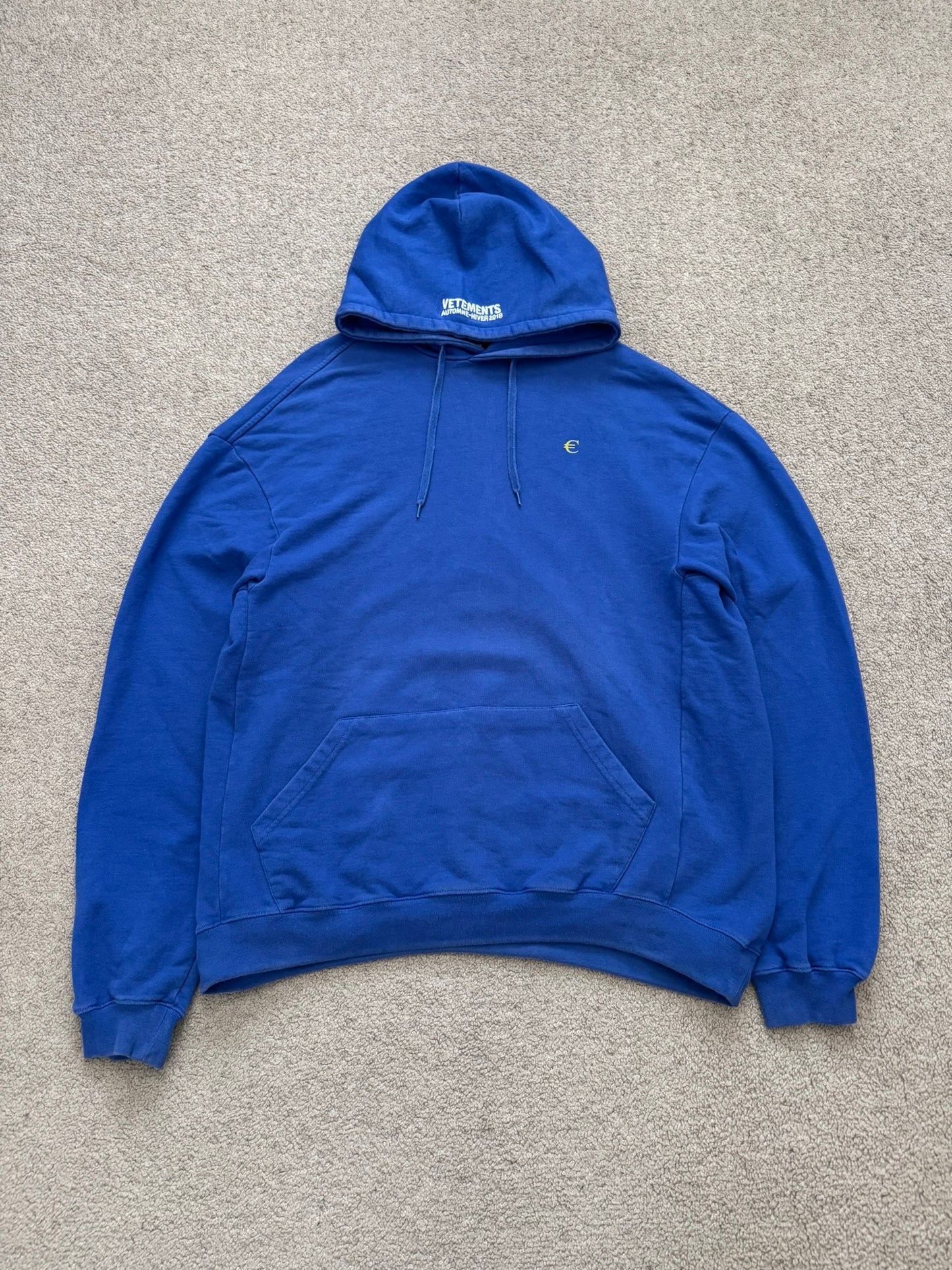 FW18 Vetements by Demna "Europa" Stars Oversized Hoodie