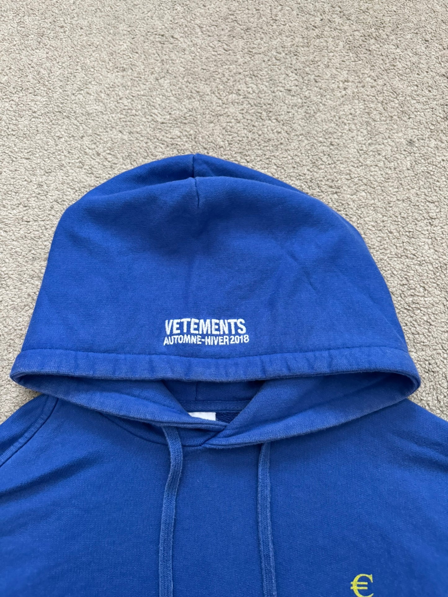 FW18 Vetements by Demna "Europa" Stars Oversized Hoodie