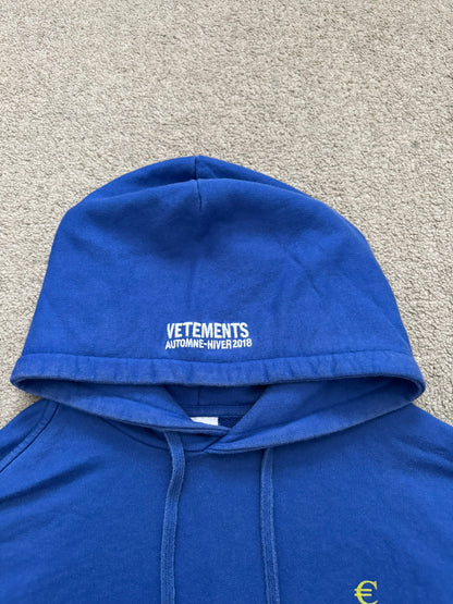 FW18 Vetements by Demna "Europa" Stars Oversized Hoodie
