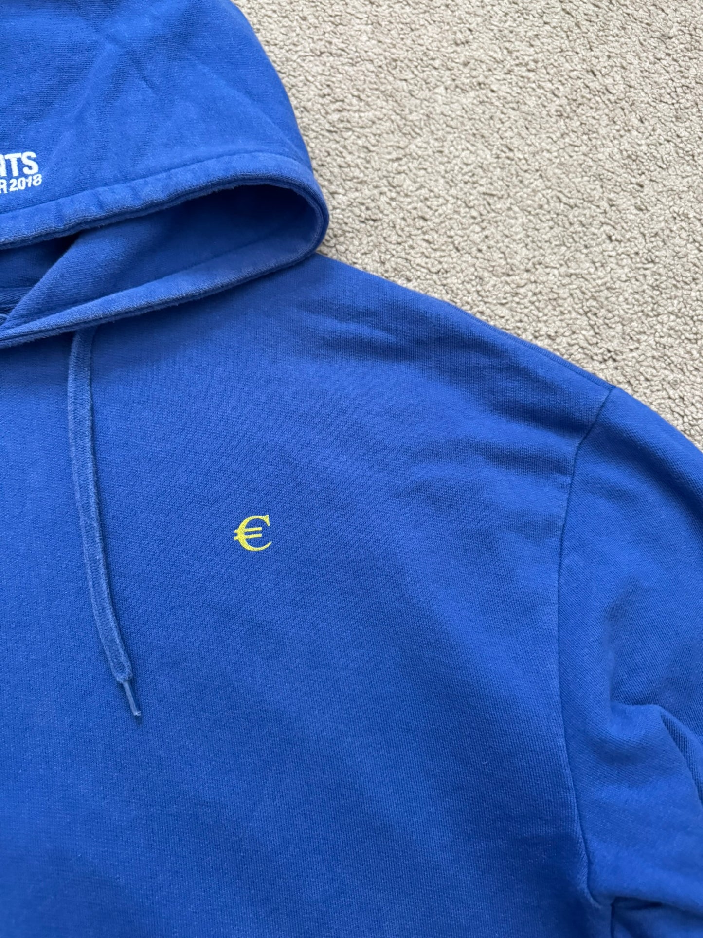 FW18 Vetements by Demna "Europa" Stars Oversized Hoodie