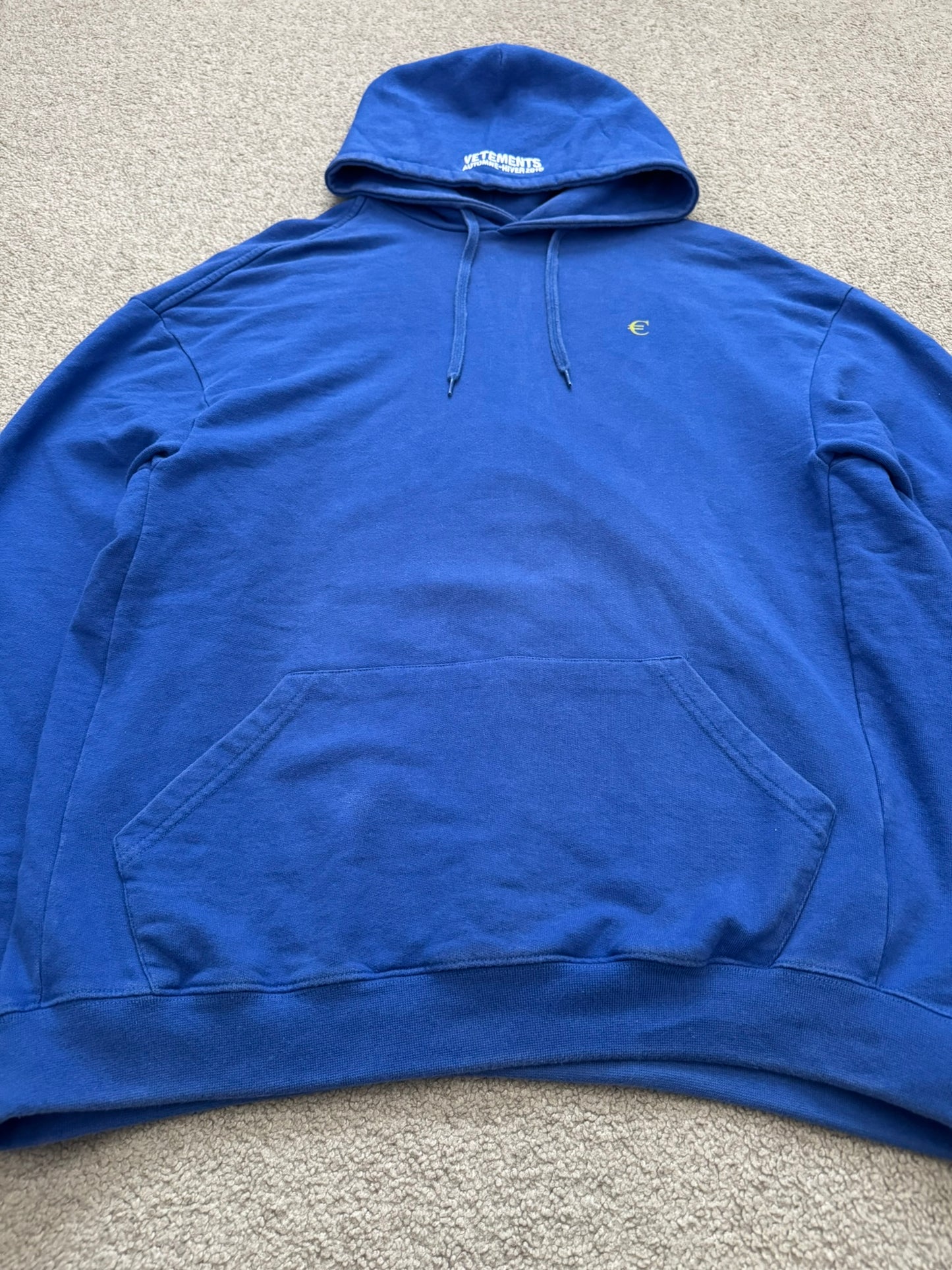 FW18 Vetements by Demna "Europa" Stars Oversized Hoodie